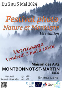 Affiche festival photo nature et montagne 2024 - Montbonnot-St-Martin