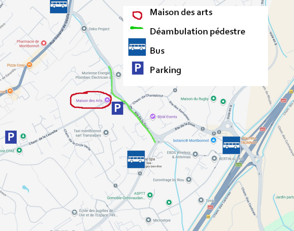 Plan d'accès au festival